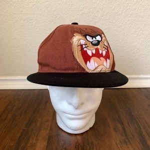Vintage 90s Looney Tunes Tazmanian Devil Snapback Hat